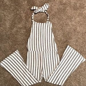 Paulinie Collection Girls 4 Flared Jumpsuit EUC